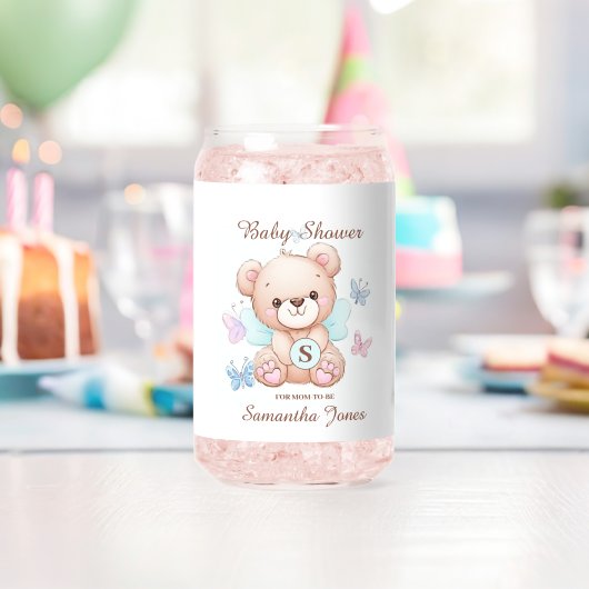 Niedliche Babydusche Personalisiert Dosenglas (Insitu (Geburtstag))