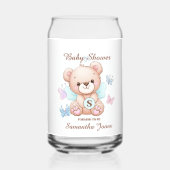Niedliche Babydusche Personalisiert Dosenglas (Rückseite)