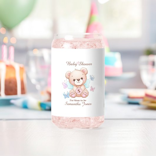 Niedliche Babydusche Personalisiert Dosenglas (Insitu (Geburtstag))