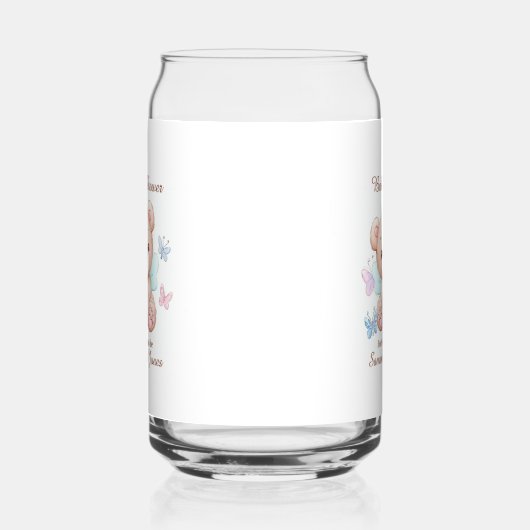 Niedliche Babydusche Personalisiert Dosenglas (Rechts)