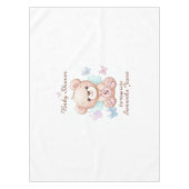 Niedliche Babydusche Personalisiert Tischdecke (Vorderseite)