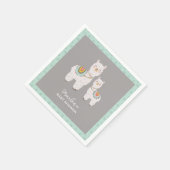 Niedliche Babydusche Serviette (Ecke)