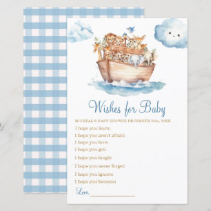 Niedliche Babydusche von Boy Noah sucht nach Baby