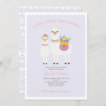 Niedliche Babydusche von Llama