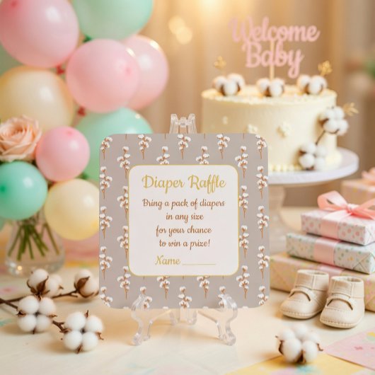 Niedliche Babydusche Windelwaschkarte Begleitkarte