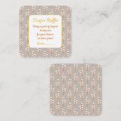 Niedliche Babydusche Windelwaschkarte Begleitkarte (Vorne/Hinten)