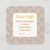 Niedliche Babydusche Windelwaschkarte Begleitkarte (Vorderseite)