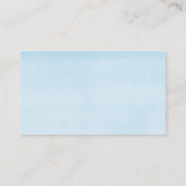 Niedliche Babyelefant-Blue-Gelb-Gewinnerkarten Begleitkarte (Rückseite)