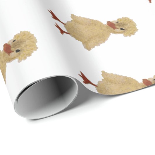 Niedliche Babyente Geschenkpapier (Rolleneckpunkt)