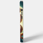 Niedliche Babyeule nachts mit Mond Case-Mate iPhone Hülle (Rückseite / Links)