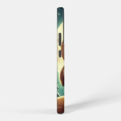 Niedliche Babyeule nachts mit Mond Samsung Galaxy Hülle (Rechte Seite)