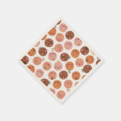 Niedliche Babyfaces und -baken Serviette (Ecke)