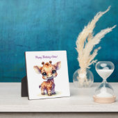 Niedliche Babygiraffe Fotoplatte (InSitu)