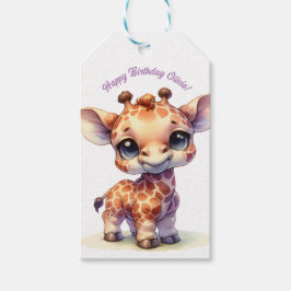 Niedliche Babygiraffe Geschenkanhänger
