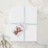 Niedliche Babygiraffe Geschenkanhänger (Mit Garn)