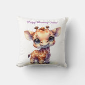 Niedliche Babygiraffe Kissen (Vorderseite)