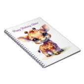 Niedliche Babygiraffe Notizblock (Rechte Seite)