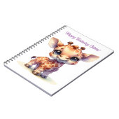 Niedliche Babygiraffe Notizblock (Linke Seite)