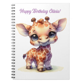Niedliche Babygiraffe Notizblock