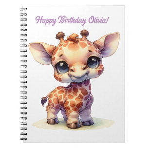 Niedliche Babygiraffe Notizblock