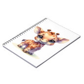 Niedliche Babygiraffe Notizblock (Linke Seite)