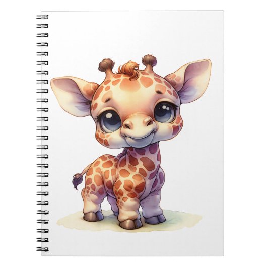 Niedliche Babygiraffe Notizblock (Vorderseite)