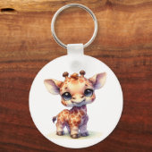 Niedliche Babygiraffe Schlüsselanhänger (Vorderseite)