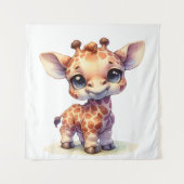 Niedliche Babygiraffe Wandteppich (Vorderseite)