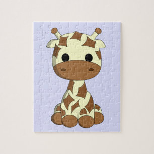 Niedliche Babygiraffen-Cartoonkinder Puzzle