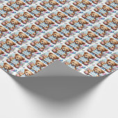 Niedliche Babyjungjungjungjung Geschenkpapier (Ecke)