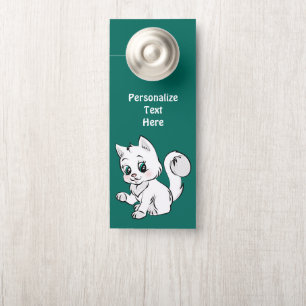 Niedliche Babykite Adorable Chat Personalisiertes  Türanhänger