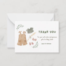 Niedliche Babykleidung Danke Babydusche