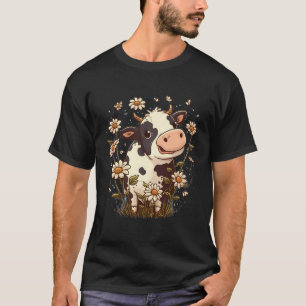 Niedliche Babykuh bei Rinderkindern und Kuhkindern T-Shirt