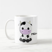 Niedliche Babykuh-Cartoonkinder Kaffeetasse (Links)
