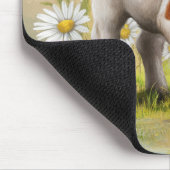 Niedliche Babykuh im Milchsektor, Western in den L Mousepad (Ecke)