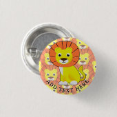 Niedliche Babylatte im gesamten Print-Muster Button (Vorne & Hinten)