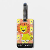 Niedliche Babylatte im gesamten Print-Muster Gepäckanhänger (Rückseite vertikal)