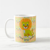 Niedliche Babylatte in Vintagem Druckmuster Kaffeetasse (Links)