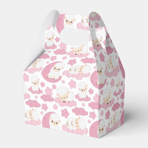 niedliche Babymädchen duschen Lamm Geschenkschachtel