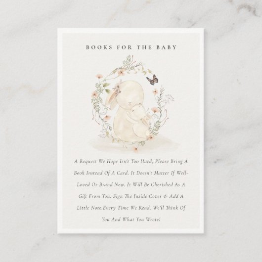 Niedliche Babymum Blumenbücher für Babydusche Begleitkarte (Vorderseite)