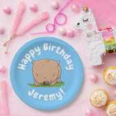 Niedliche Babymutter personalisierter Cartoon Gebu Pappteller (Party)