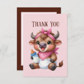 Niedliche Babynahrung Dankeskarte (Vorne/Hinten)