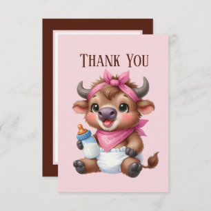 Niedliche Babynahrung Dankeskarte