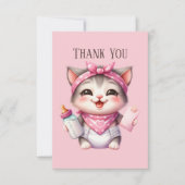 Niedliche Babynahrung Dankeskarte (Vorderseite)