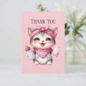Niedliche Babynahrung Dankeskarte (Stehend Vorderseite)