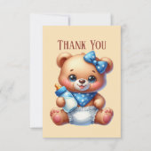 Niedliche Babynahrung Dankeskarte (Vorderseite)