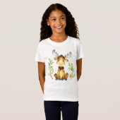 Niedliche Babyose & Blume Illustration Kleinkind T T-Shirt (Vorne ganz)