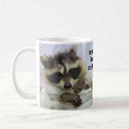 Niedliche Babyraccoon-Kaffee-Tasse, Muss Haz Kaffeetasse