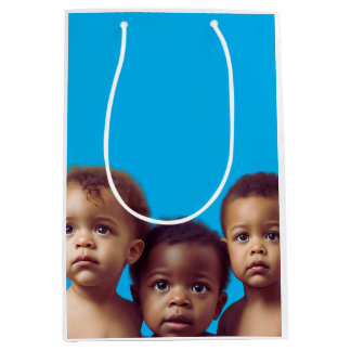 Niedliche Babys Geschenkpapier für Babydusche Mittlere Geschenktüte