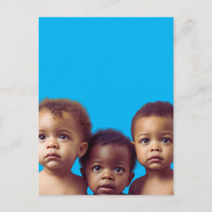 Niedliche Babys Geschenkpapier für Babydusche Postkarte